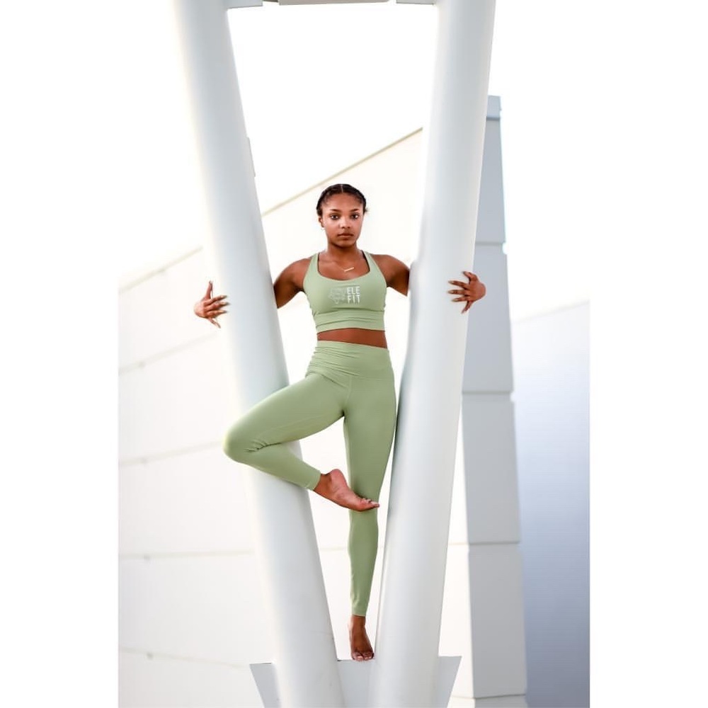 Custom Green Legging Set